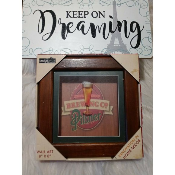 Atlantic Brewing Co Pilsner Shadow Box Wall Art 8" - Picture 5 of 10